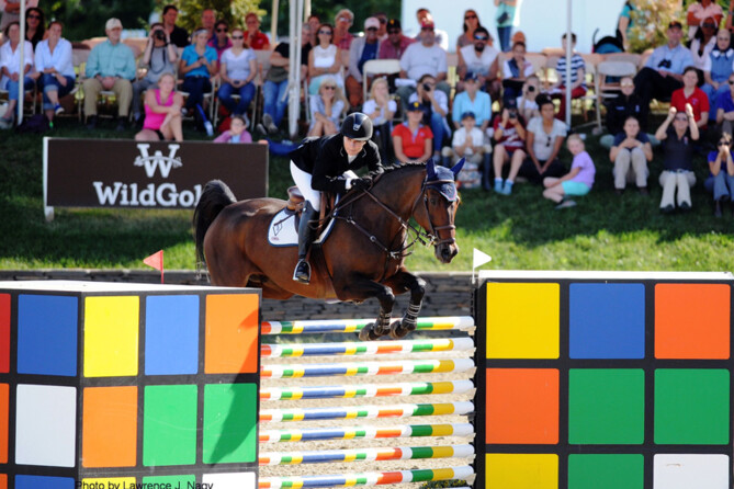 Catherine Tyree and Enjoy Louis 2nd in 1 million dollar GP @ HITS Saugerties