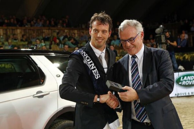 Win for Harrie and Capital Colnardo in the 1m50 jump-off class at CSI5* Basel