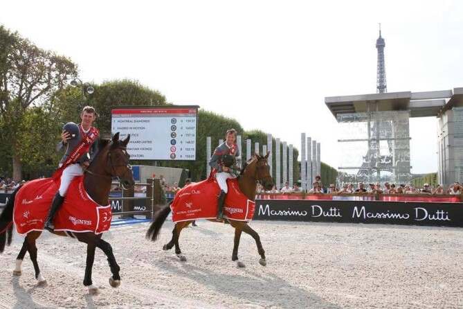 Victory for the Montreal Diamonds at the Global Champions League of CSI5* PARIS