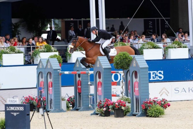 10th place for Jos and Jacobien Dwerse Hagen in the 1m50 class at CSI5***** Stephex Masters Brussels