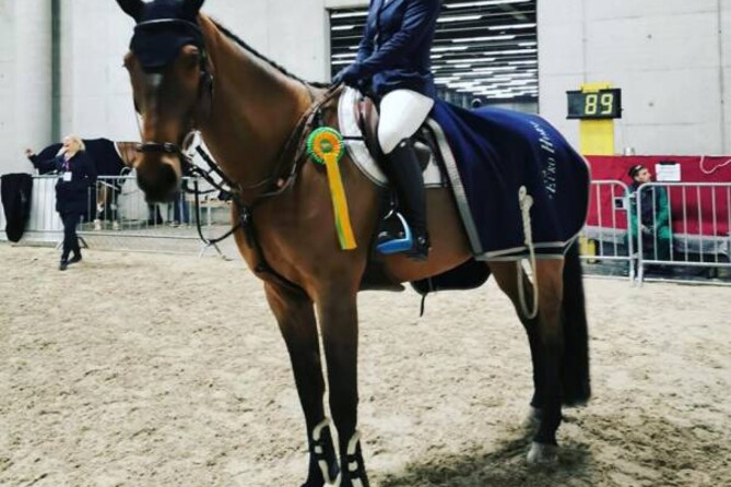 2nd place for Emma and Japatero VDM in the 1m45 class at CSI4* Salzburg