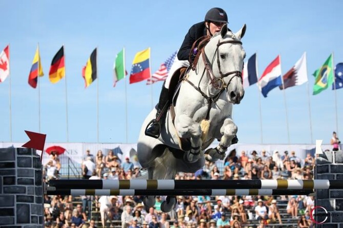 9th place for Jos and Caracas in the 1m50 LR class at CSI5***** Hubside St-Tropez