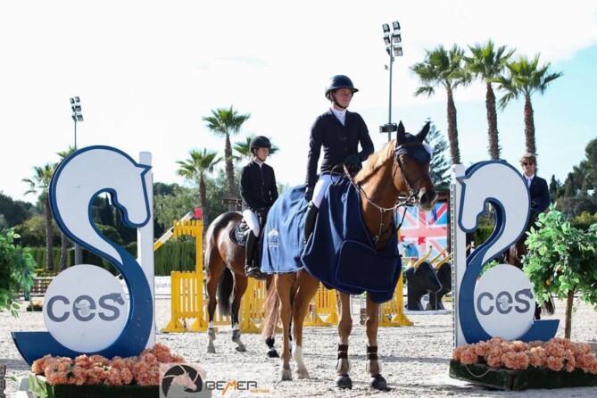 6 out of 6 wins  for Q Seven and Emma Stoker in the 7y old classes at CSI3***/CSIYH1* Valencia