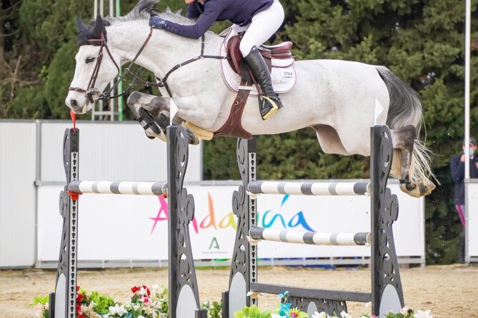 2nd place for Emma Stoker and Cornetboy in the 1m45 class at CSI4**** Vejer de la Frontera