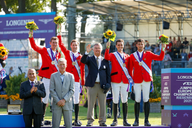 Bronze medal for Team Belgium at the  FEI Jumping European Championships  2021 in Riesenbeck